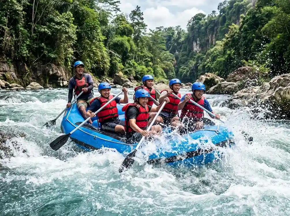 Arung Jeram, Wisata Sungai yang Menguji Keberanian dan Kekompakan Tim